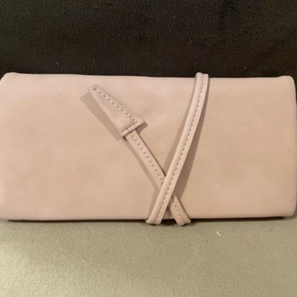 New with tags faux-suede wallet/clutch